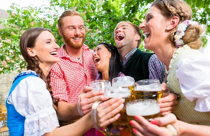Der ideale Ort um der Hitze zu entkommen: der Biergarten
