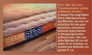 Schwebende Superliege im Boxspring Charakter