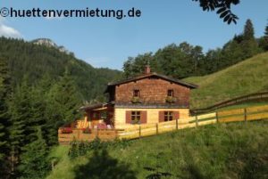 Berghütte Sommer Terrasse