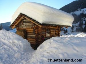 Berghütte Schnee